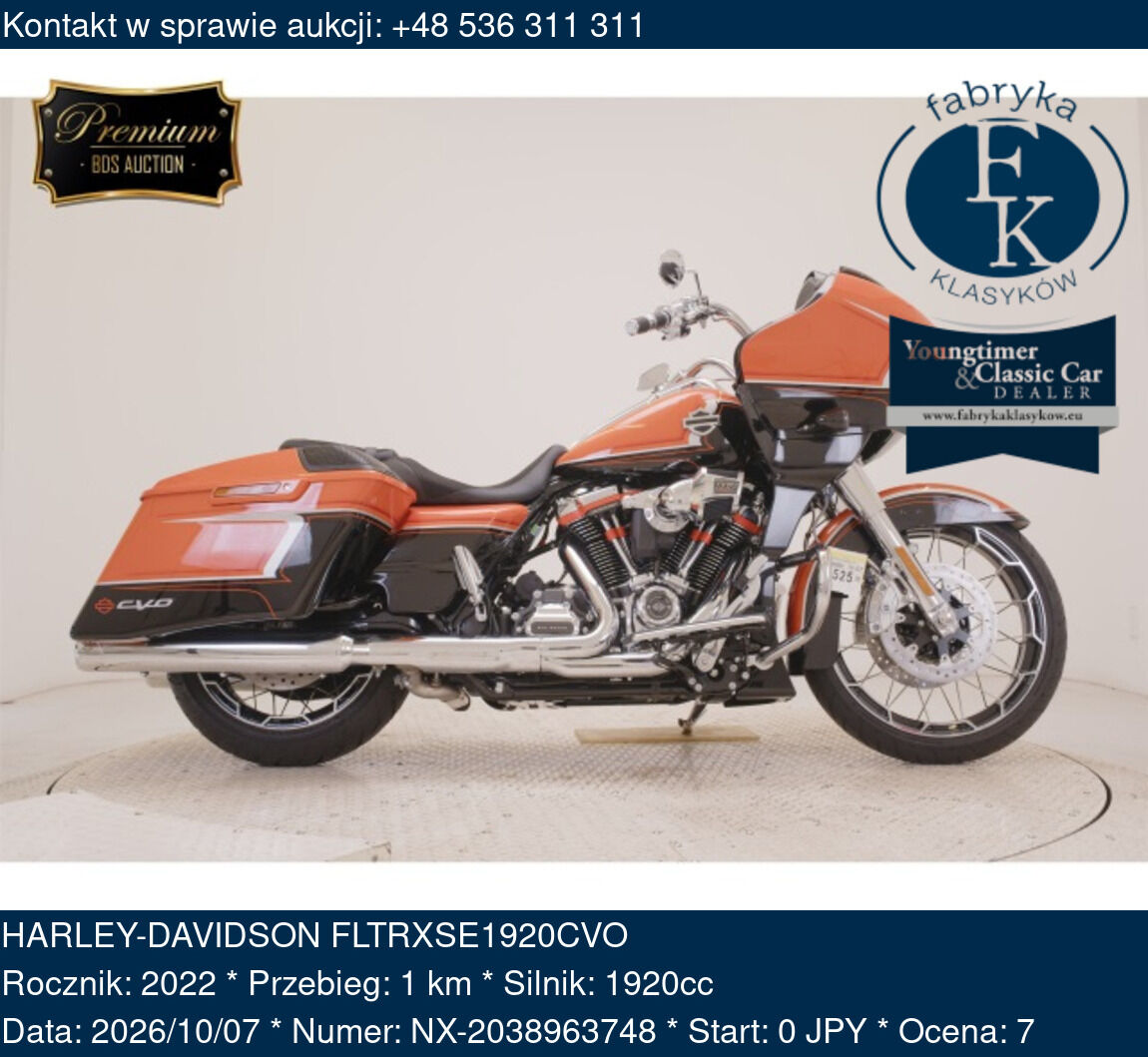 HARLEY-DAVIDSON FLTRXSE1920CVO 2022 - zdjęcie 2