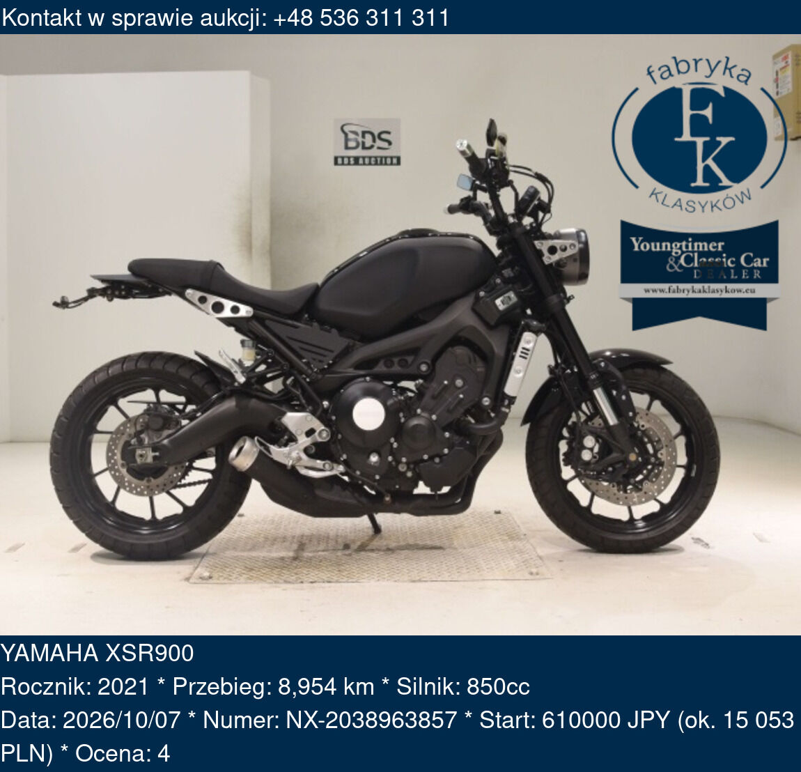 YAMAHA XSR900 2021 - zdjęcie 2