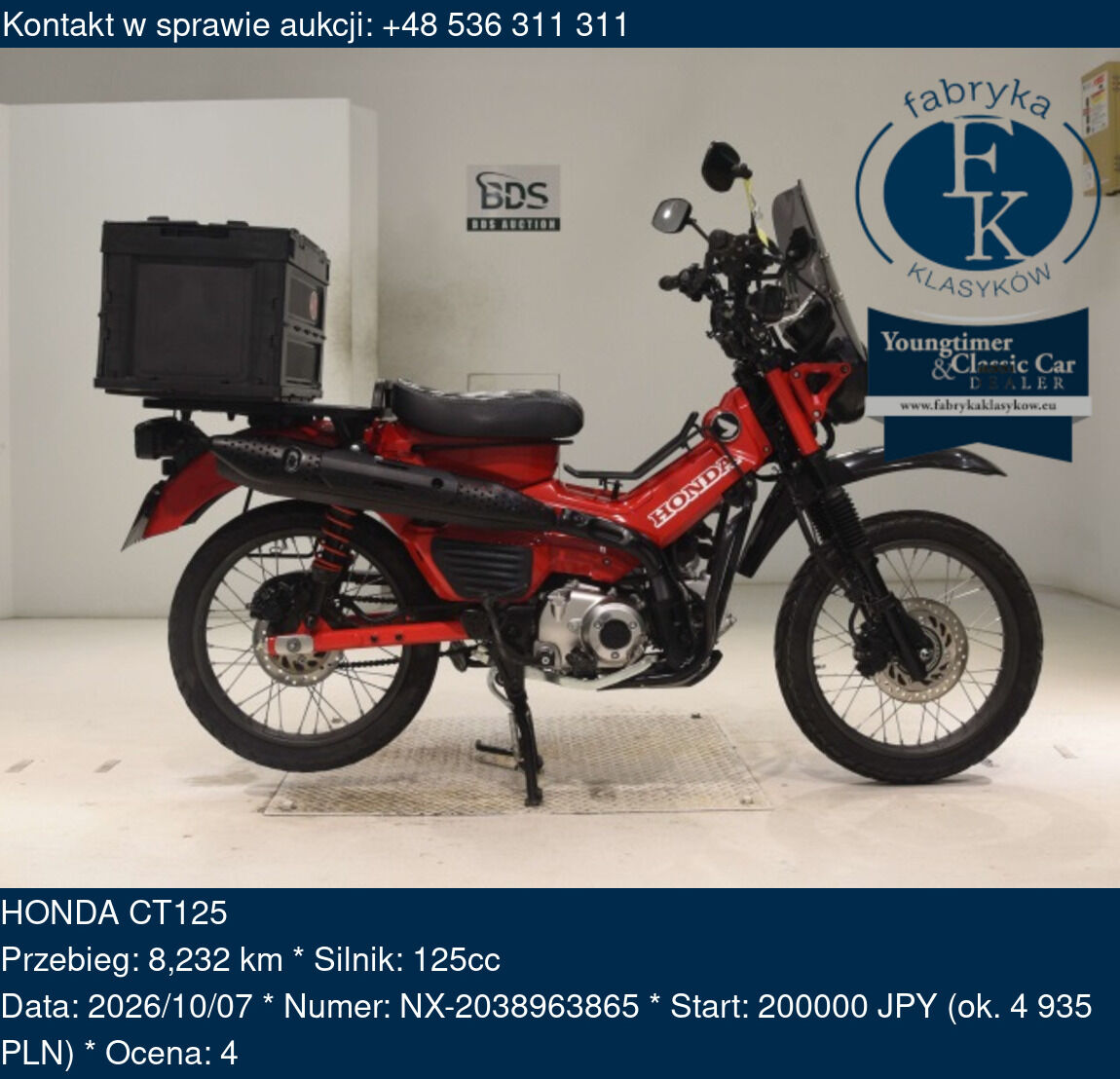 HONDA CT125  - zdjęcie 2