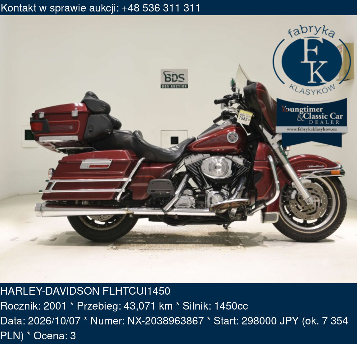 HARLEY-DAVIDSON FLHTCUI1450 2001 - zdjęcie 2