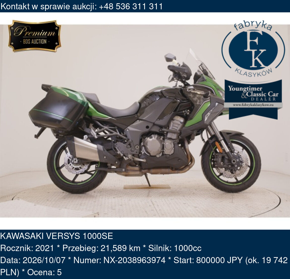 KAWASAKI VERSYS 1000SE 2021 - zdjęcie 2