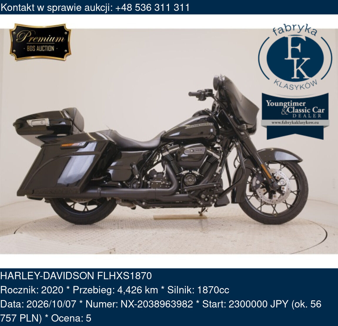 HARLEY-DAVIDSON FLHXS1870 2020 - zdjęcie 2