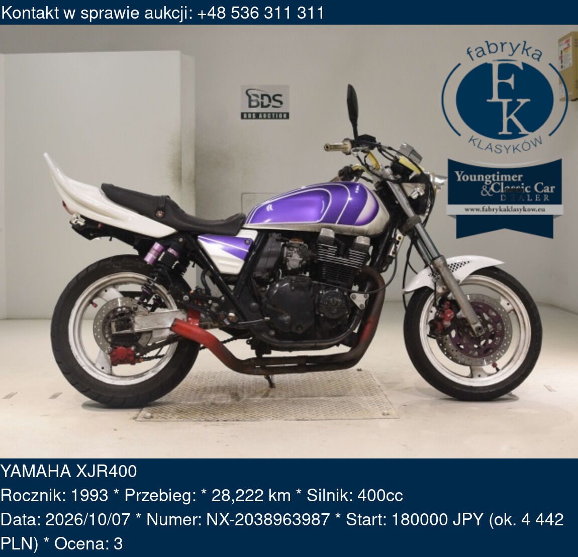 YAMAHA XJR400 1993 - zdjęcie 2