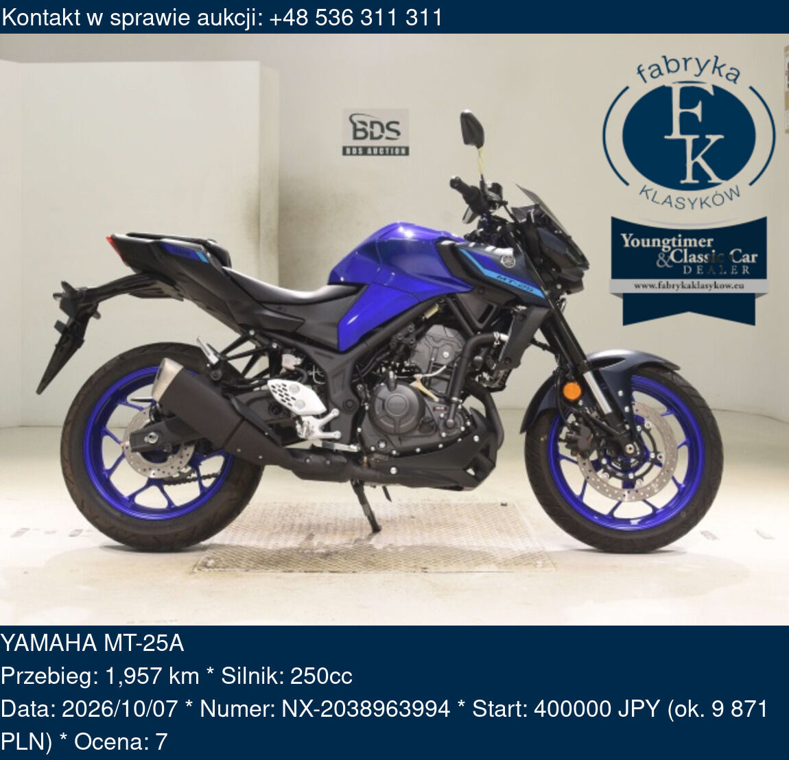 YAMAHA MT-25A  - zdjęcie 2