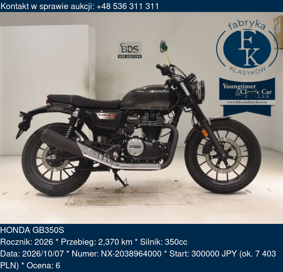 HONDA GB350S 2026 - zdjęcie 2