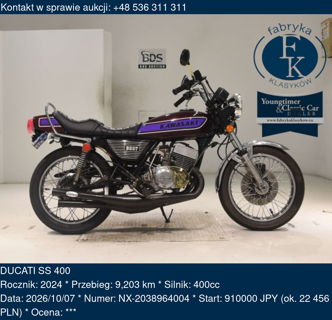 DUCATI SS 400 2024 - zdjęcie 2