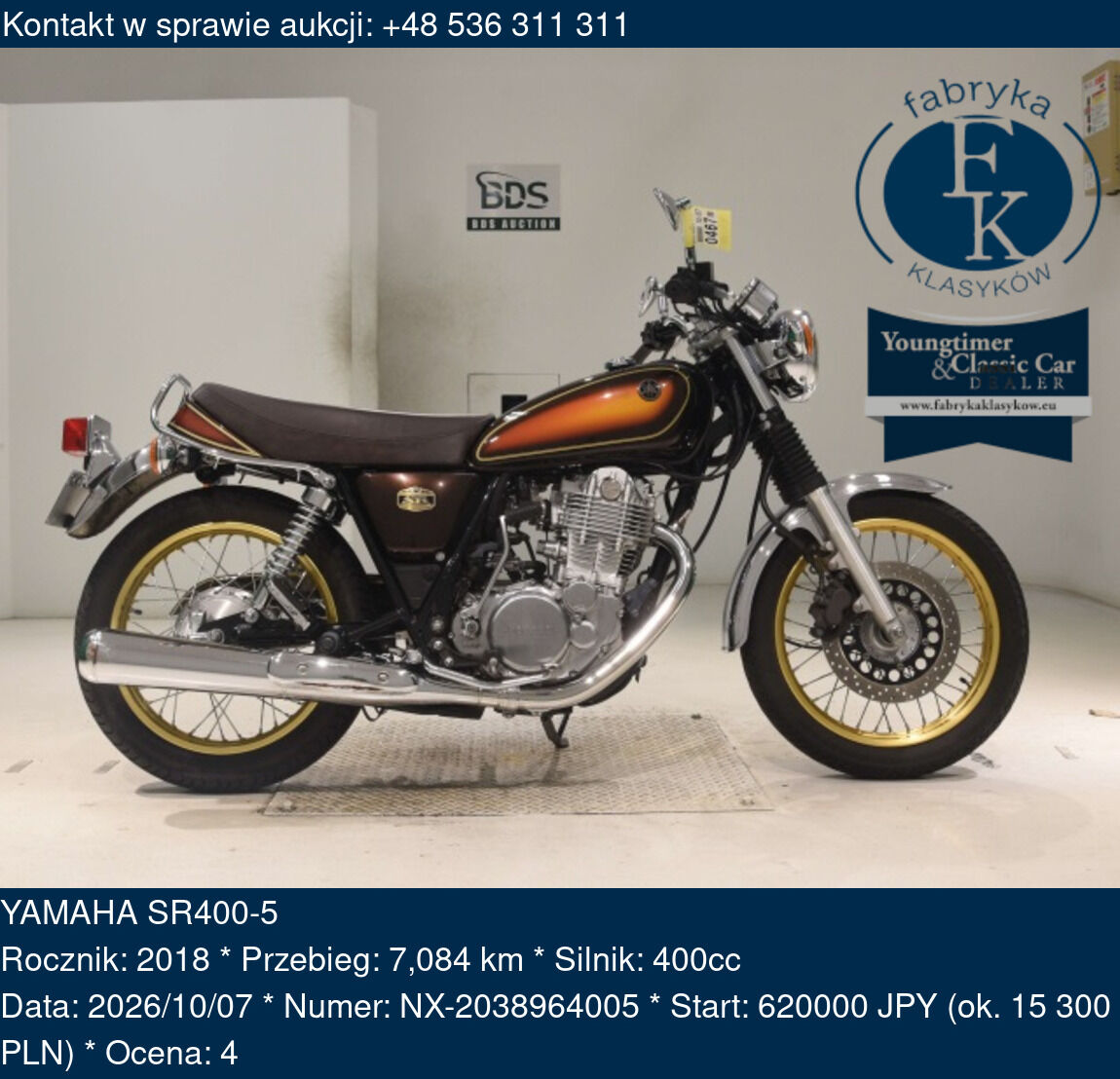 YAMAHA SR400-5 2018 - zdjęcie 2