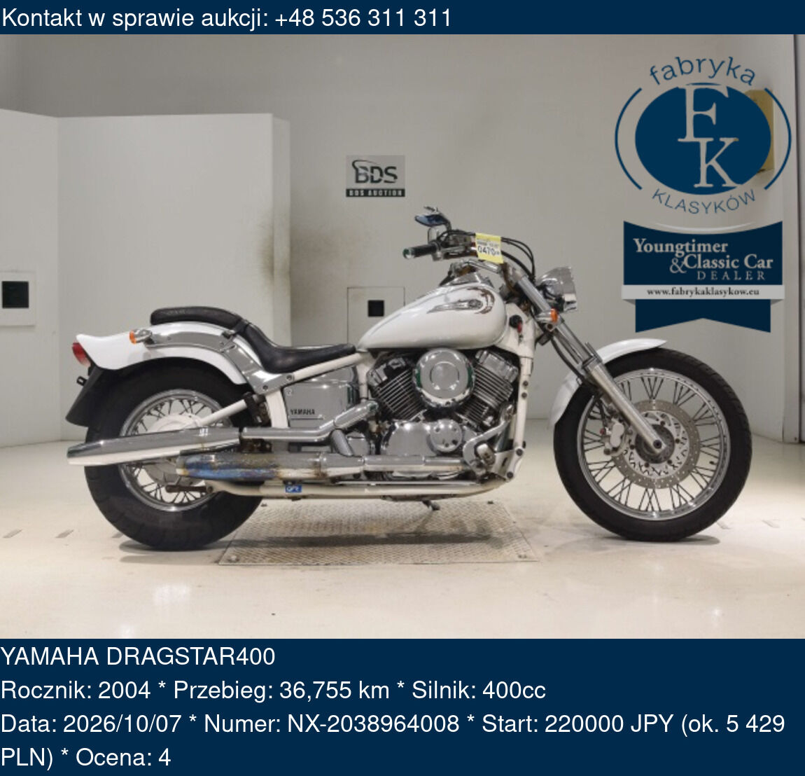 YAMAHA DRAGSTAR400 2004 - zdjęcie 2