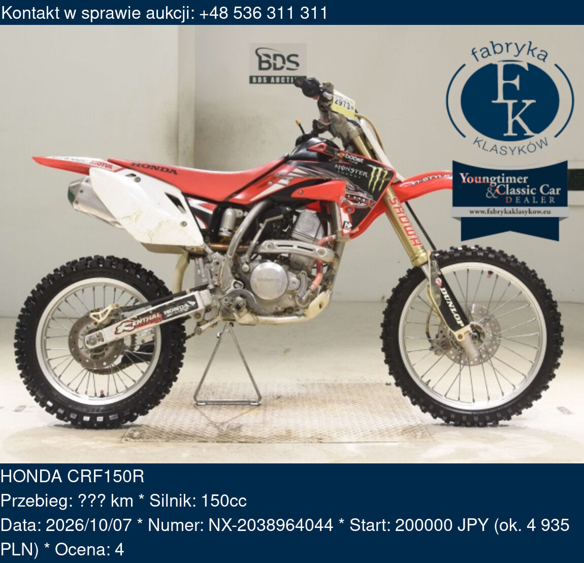 HONDA CRF150R  - zdjęcie 2