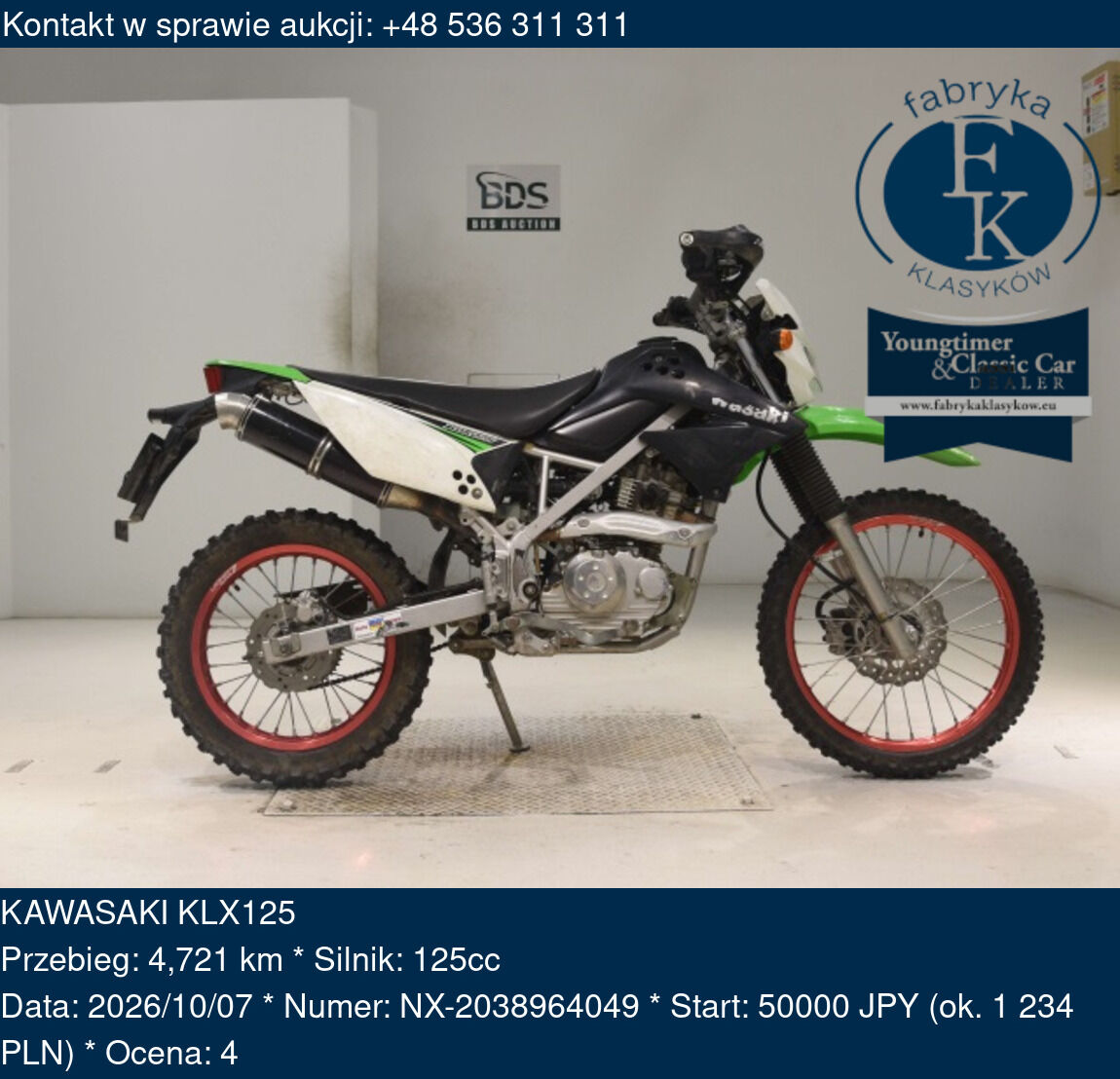 KAWASAKI KLX125  - zdjęcie 2
