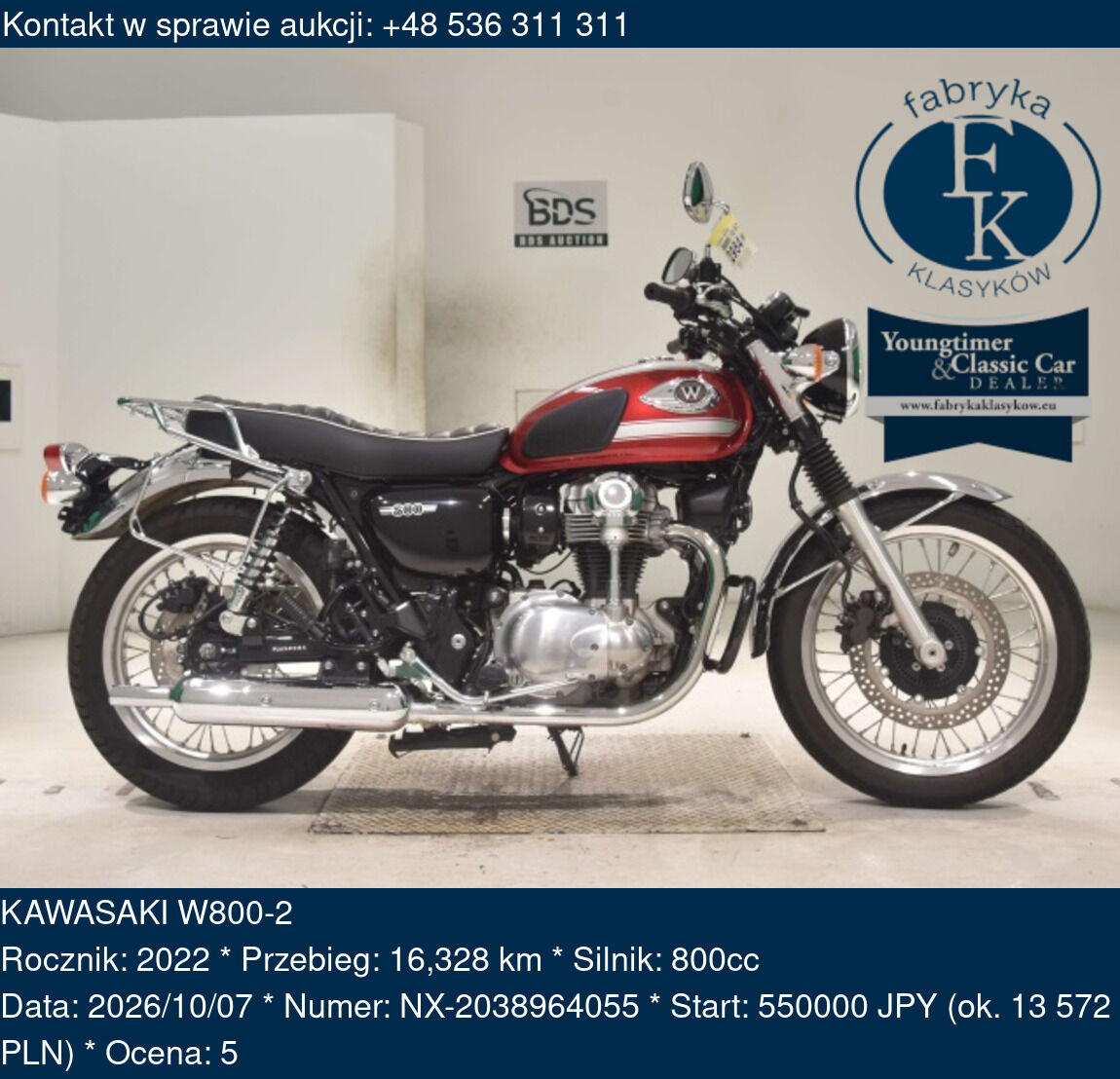 KAWASAKI W800-2 2022 - zdjęcie 2