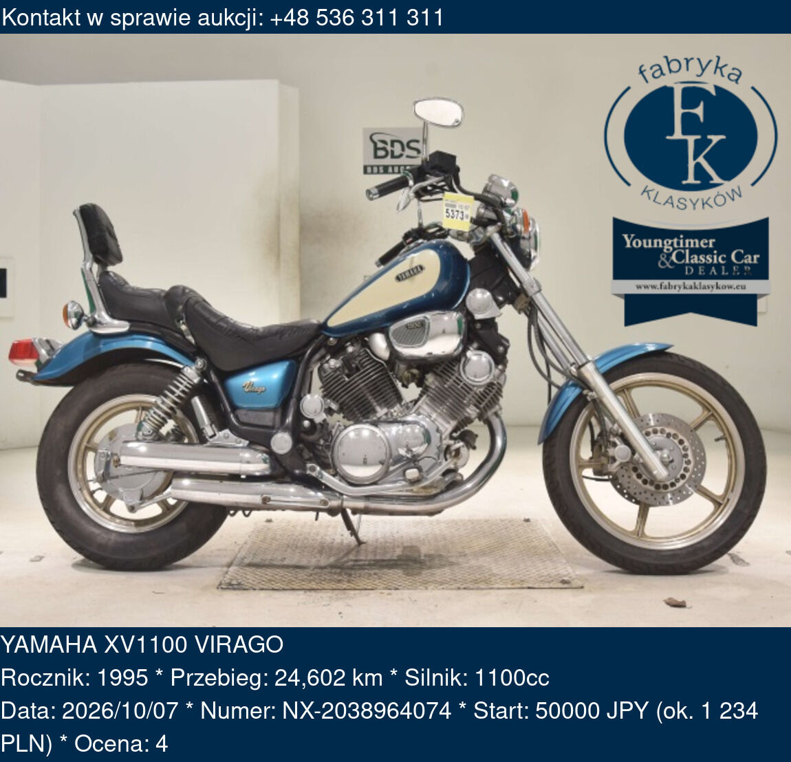 YAMAHA XV1100 VIRAGO 1995 - zdjęcie 2