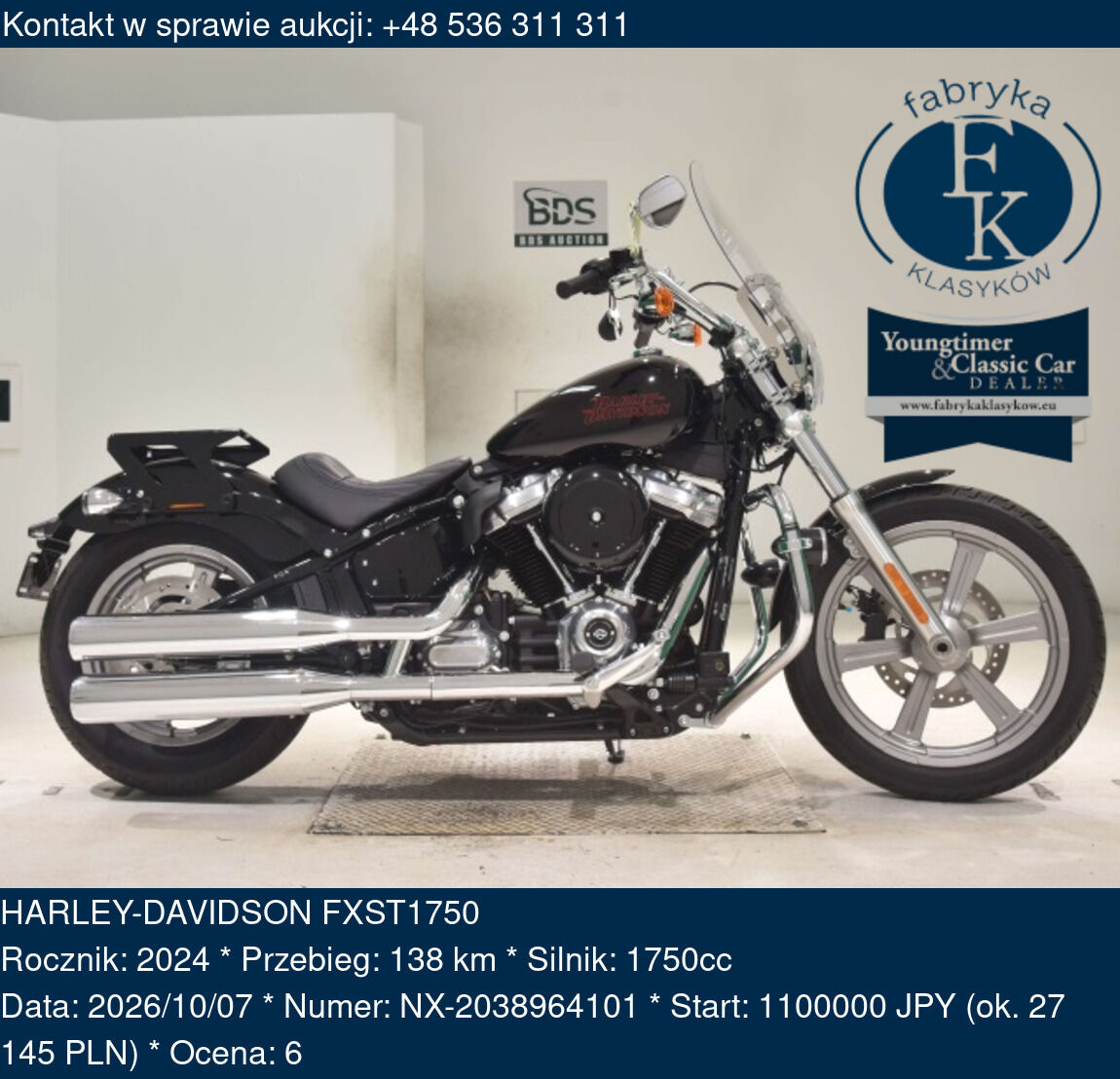 HARLEY-DAVIDSON FXST1750 2024 - zdjęcie 2