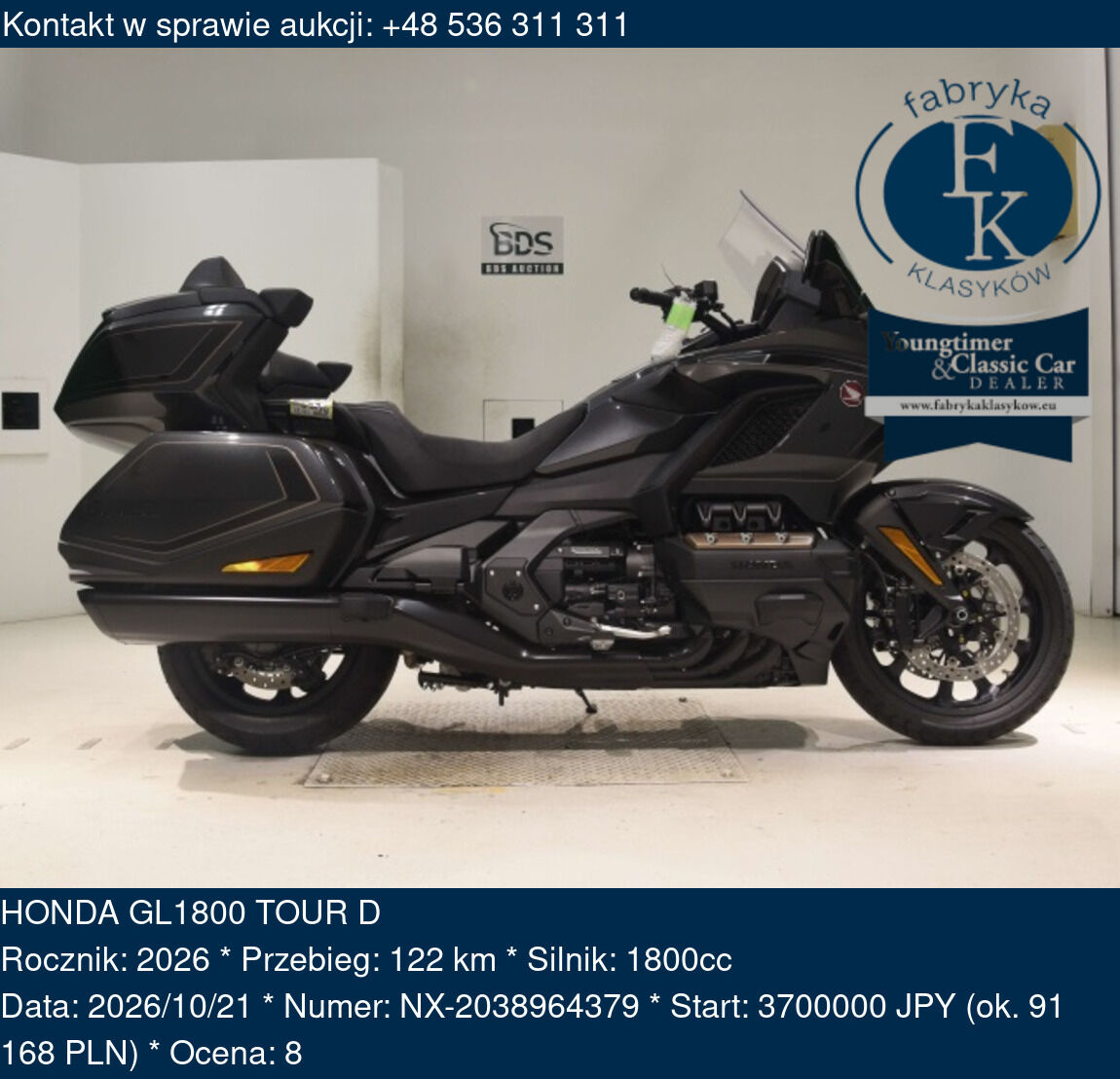 HONDA GL1800 TOUR D 2026 - zdjęcie 2