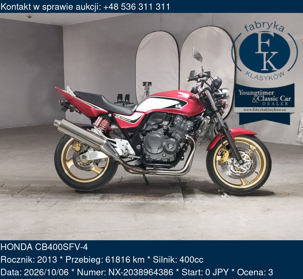 HONDA CB400SFV-4 2013 - zdjęcie 2