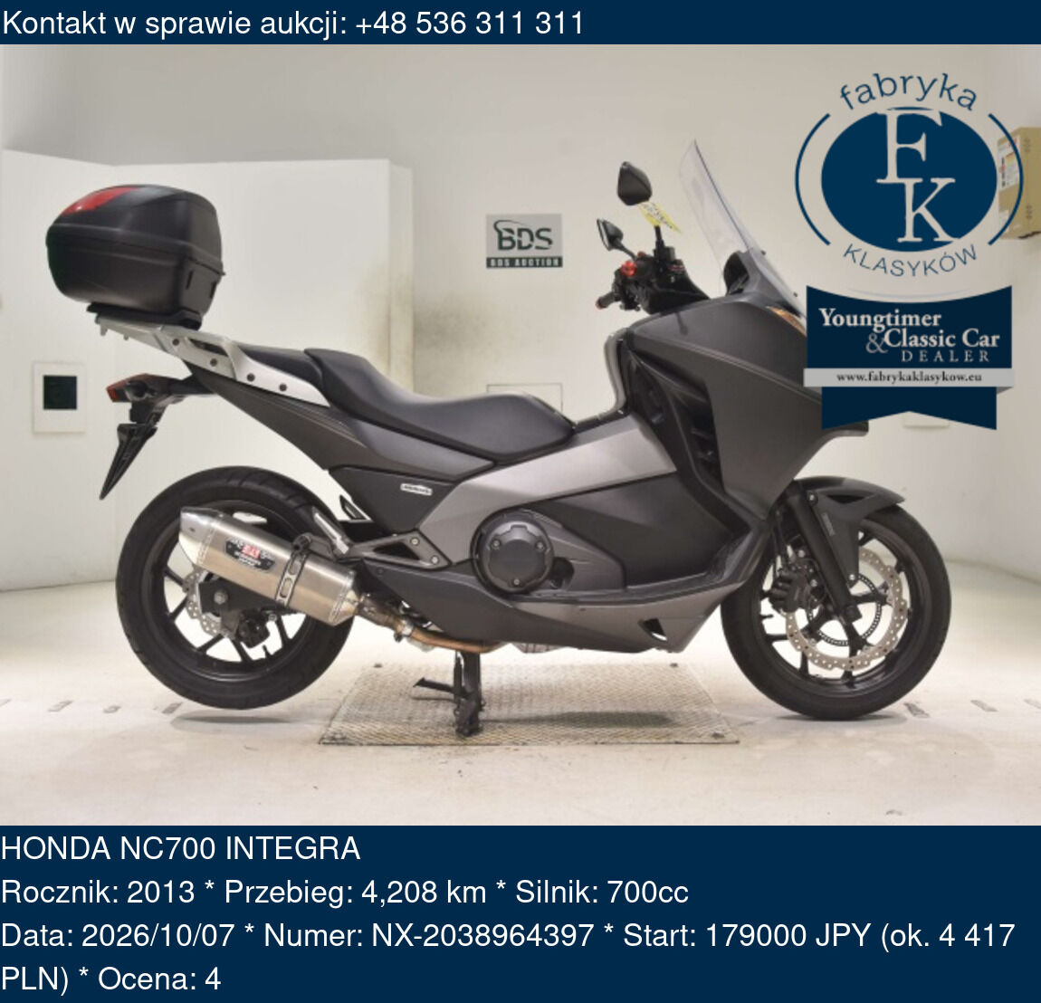 HONDA NC700 INTEGRA 2013 - zdjęcie 2