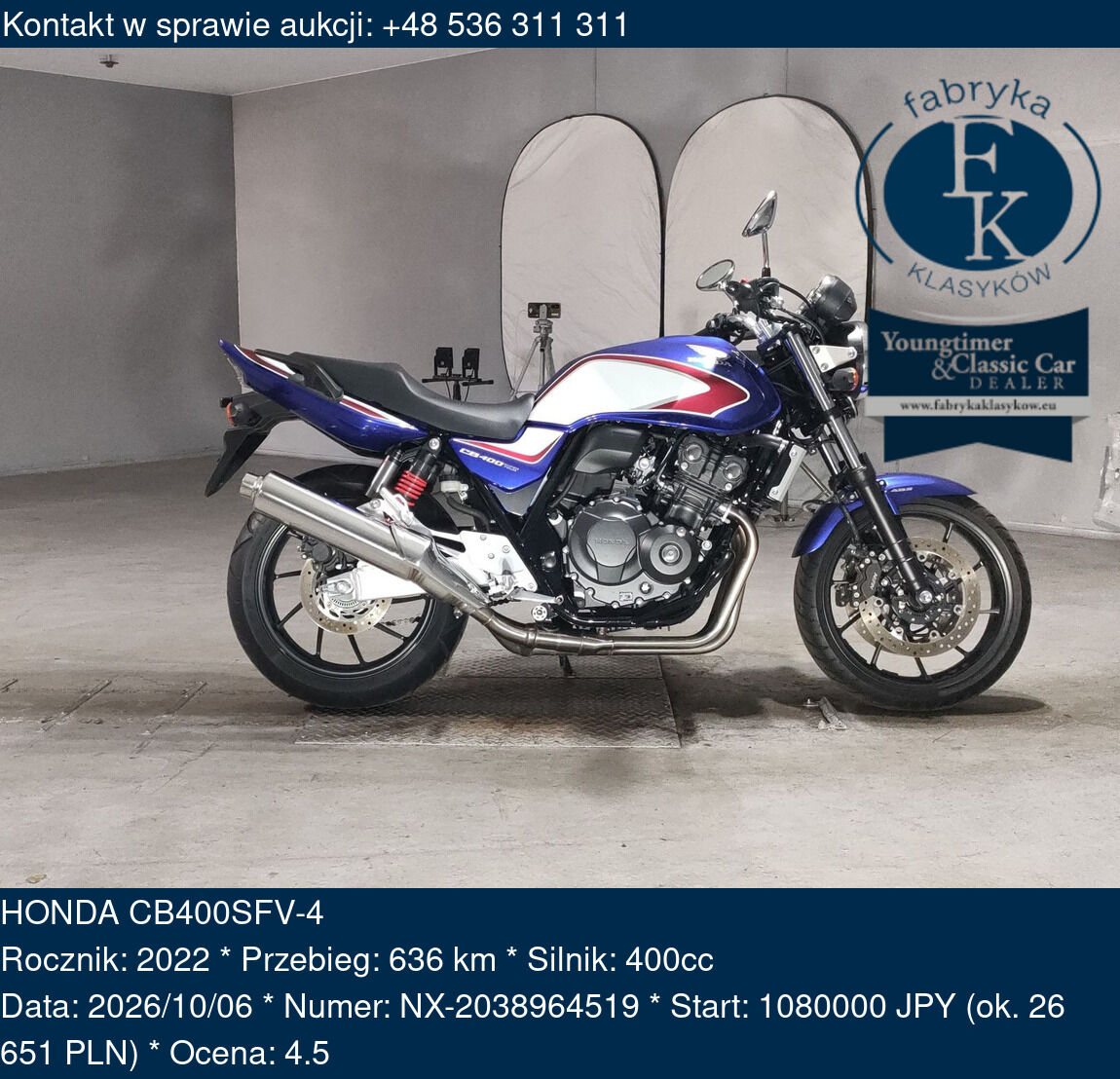 HONDA CB400SFV-4 2022 - zdjęcie 2