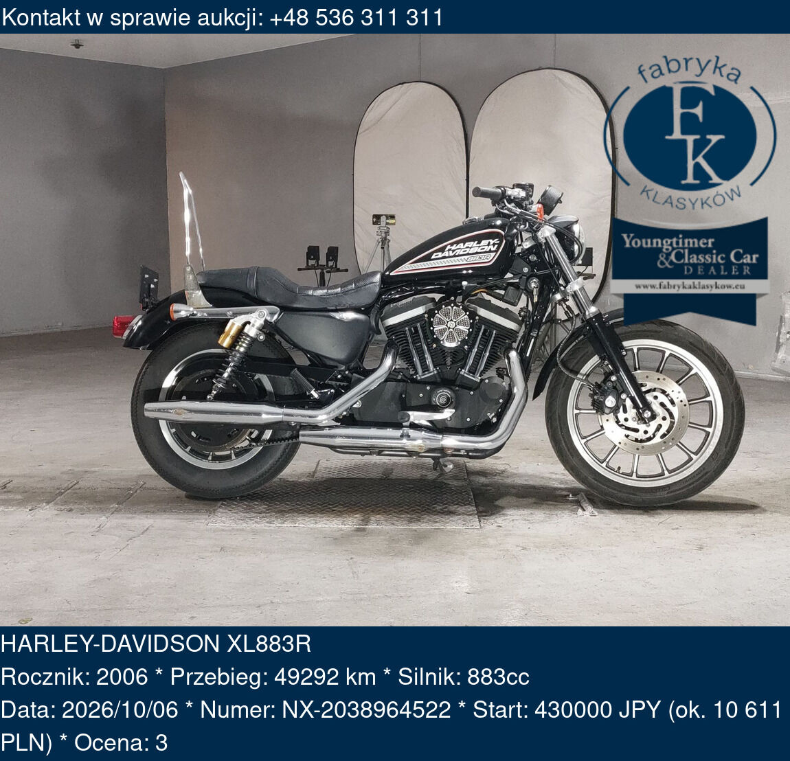 HARLEY-DAVIDSON XL883R 2006 - zdjęcie 2