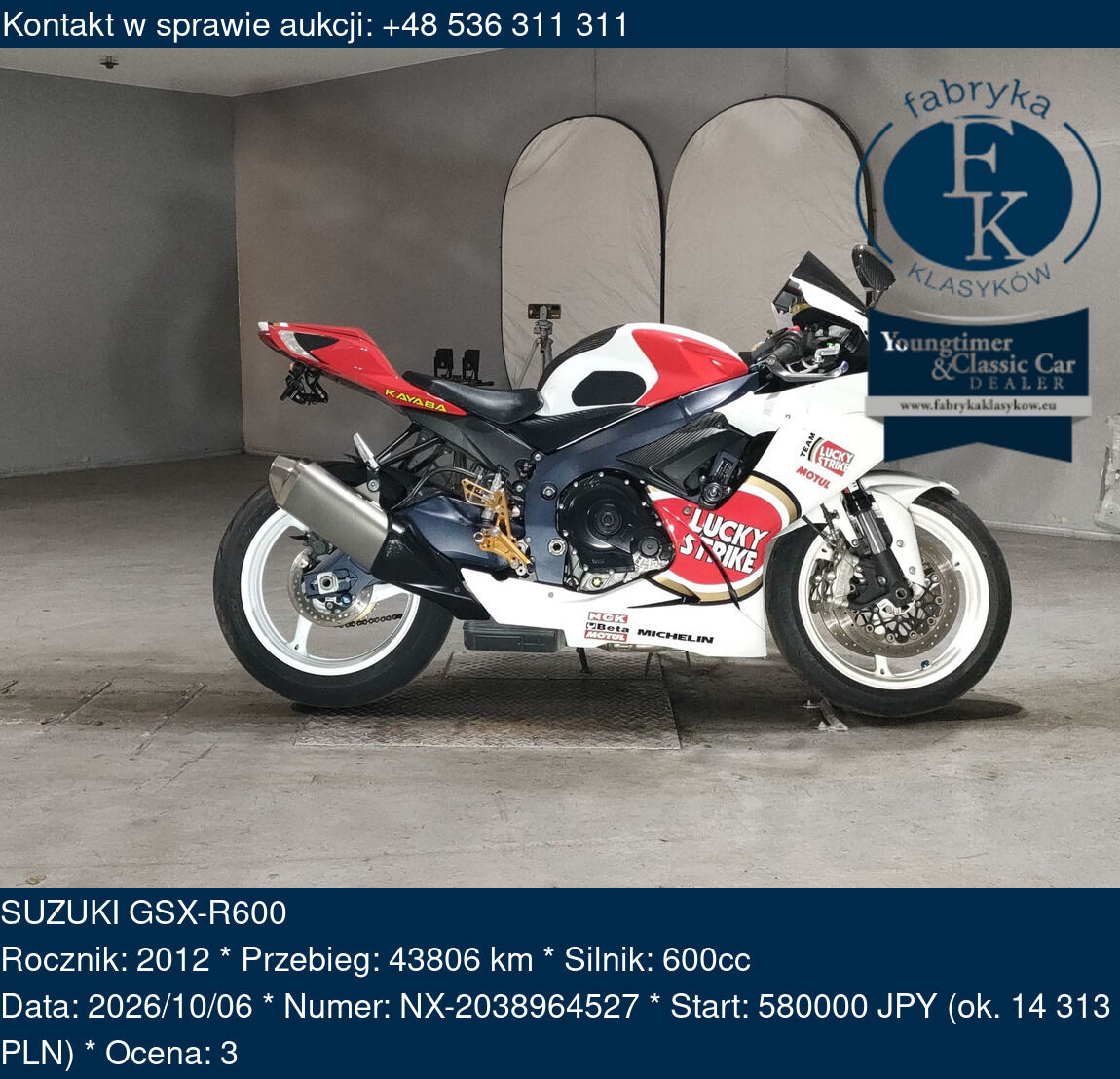 SUZUKI GSX-R600 2012 - zdjęcie 2