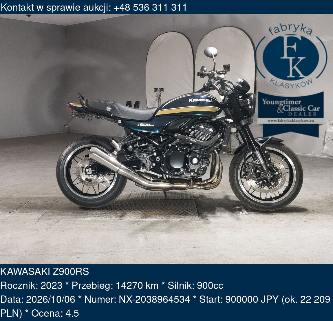 KAWASAKI Z900RS 2023 - zdjęcie 2