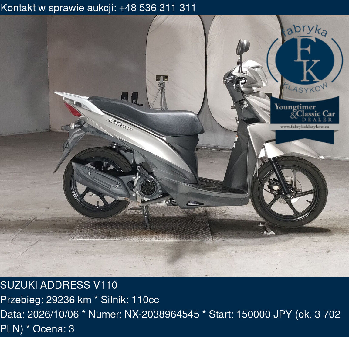 SUZUKI ADDRESS V110  - zdjęcie 2