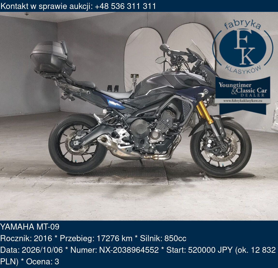 YAMAHA MT-09 2016 - zdjęcie 2