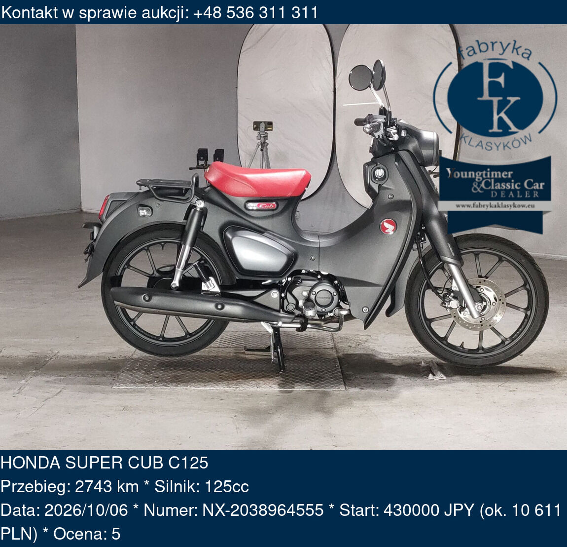 HONDA SUPER CUB C125  - zdjęcie 2