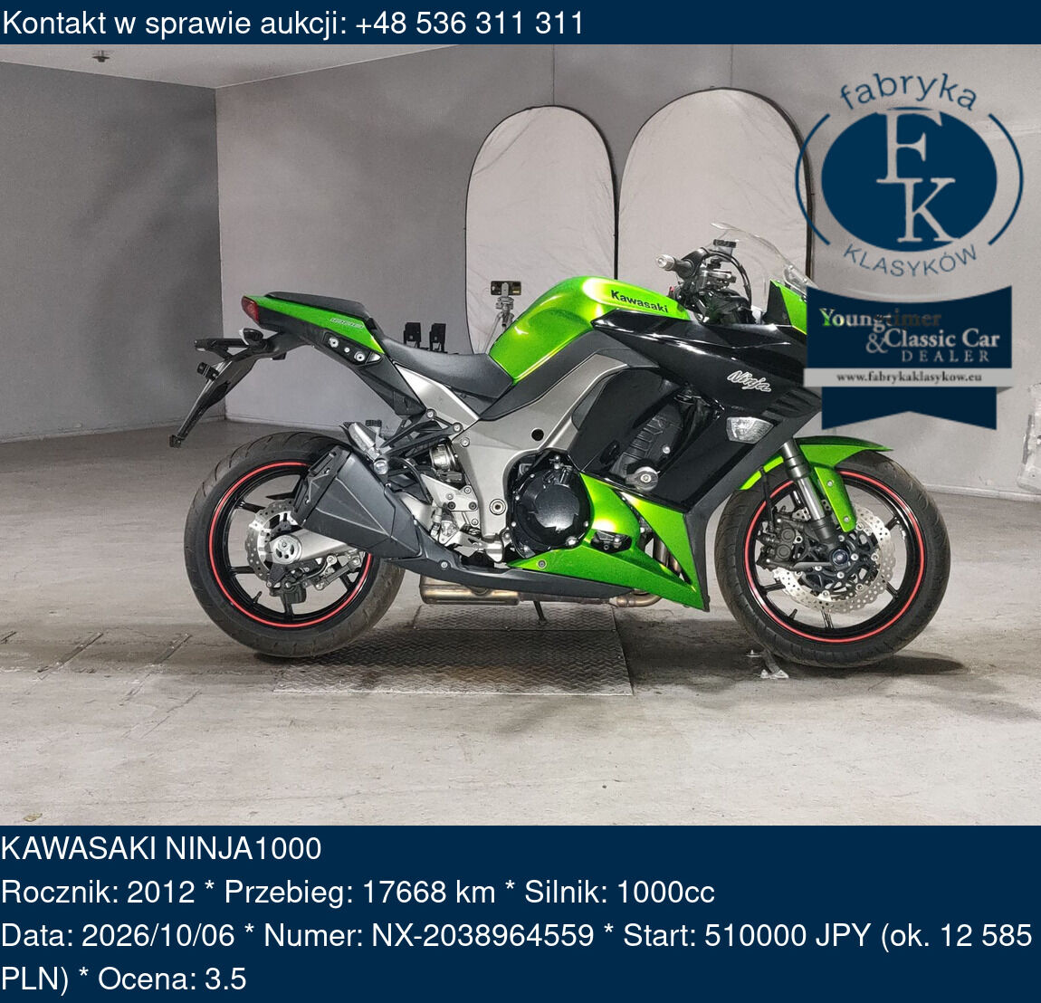 KAWASAKI NINJA1000 2012 - zdjęcie 2