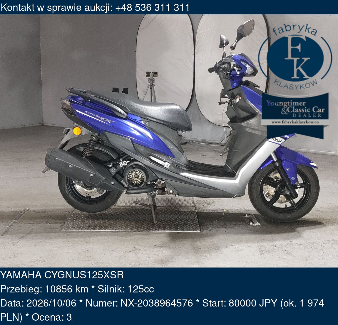 YAMAHA CYGNUS125XSR - zdjęcie 2