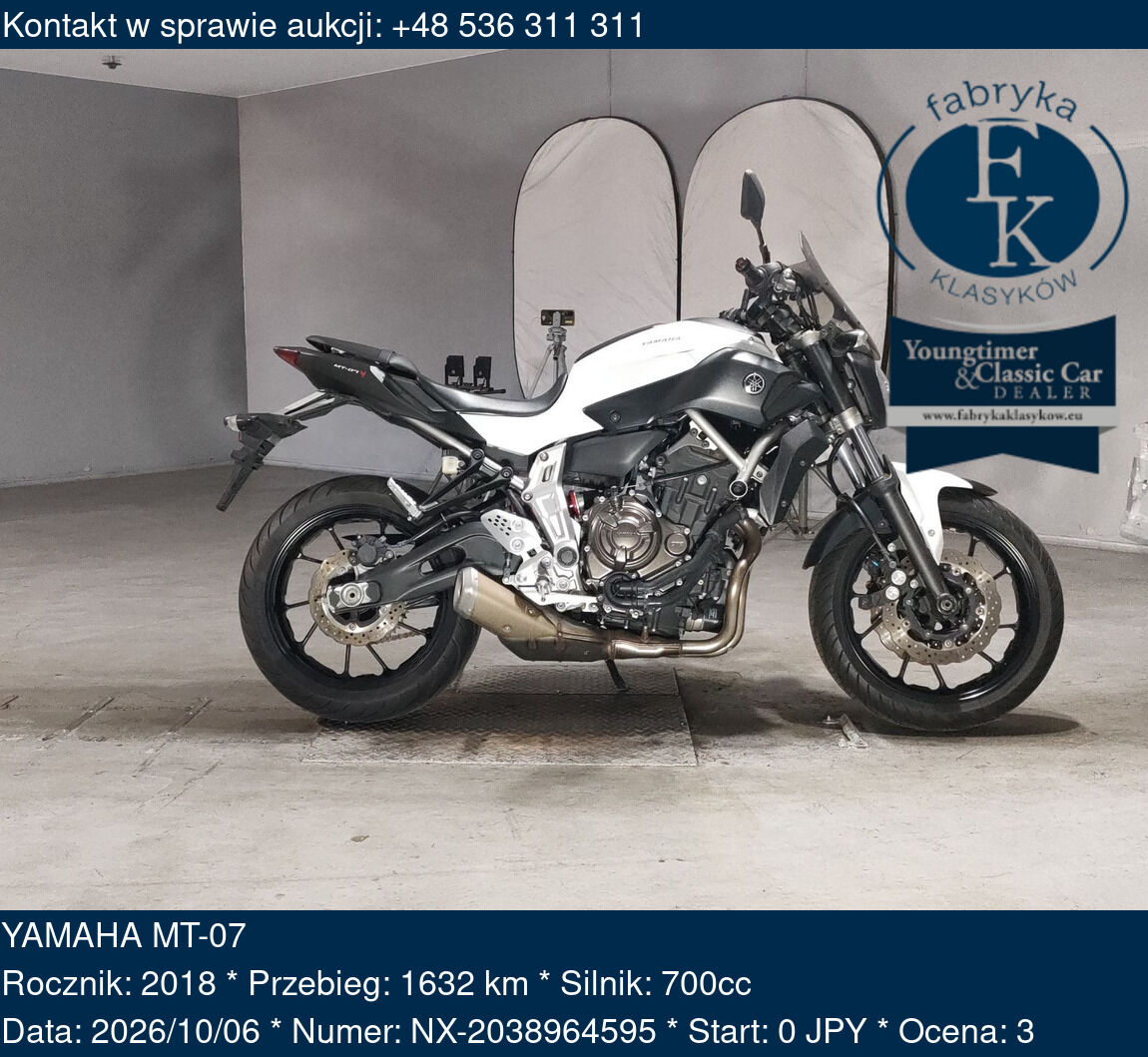 YAMAHA MT-07 2018 - zdjęcie 2