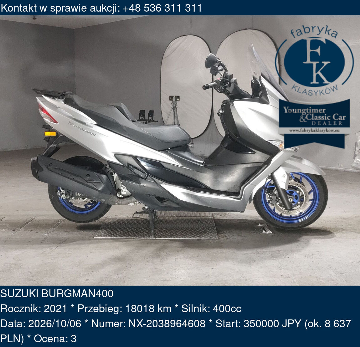 SUZUKI BURGMAN400 2021 - zdjęcie 2