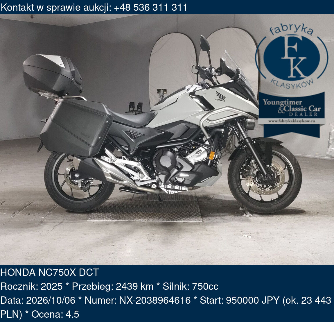 HONDA NC750X DCT 2025 - zdjęcie 2