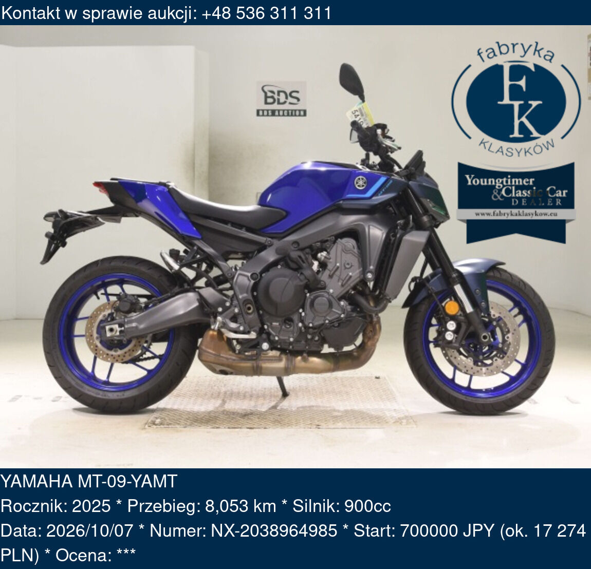 YAMAHA MT-09-YAMT 2025 - zdjęcie 2