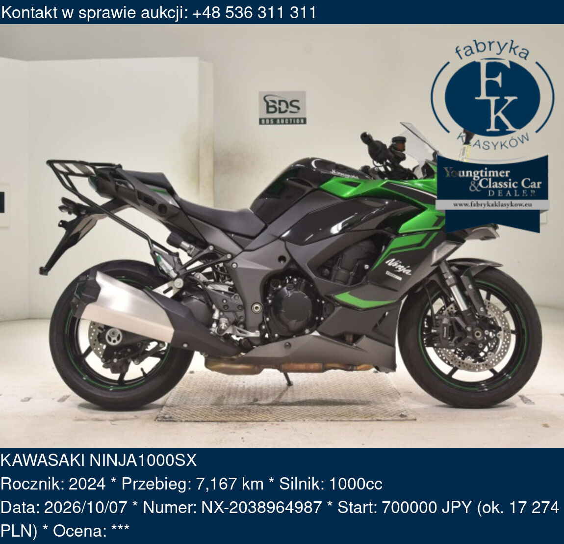 KAWASAKI NINJA1000SX 2024 - zdjęcie 2