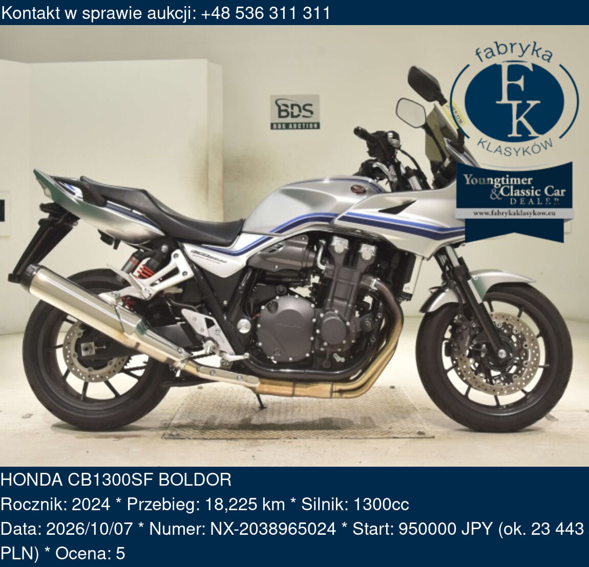 HONDA CB1300SF BOLDOR 2024 - zdjęcie 2