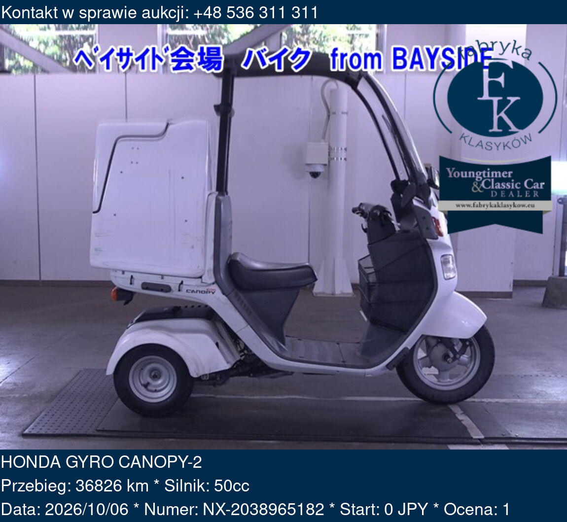 HONDA GYRO CANOPY-2  - zdjęcie 2