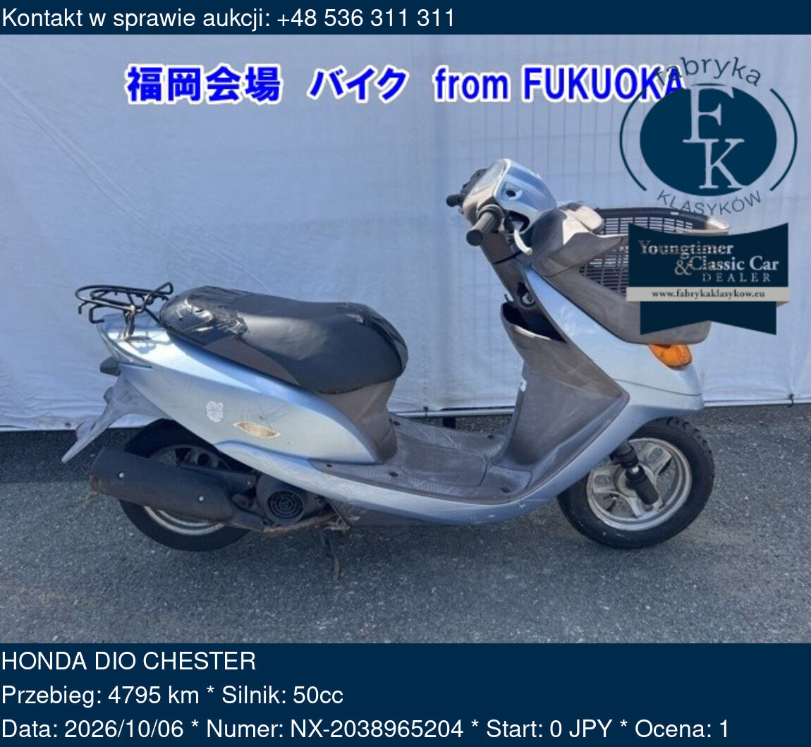 HONDA DIO CHESTER  - zdjęcie 2
