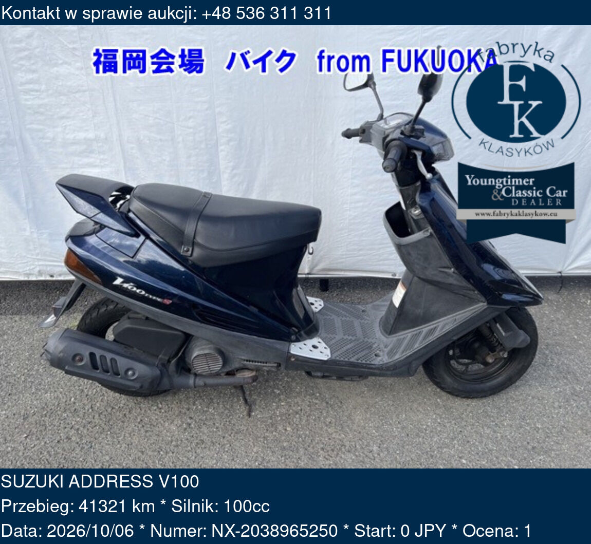 SUZUKI ADDRESS V100  - zdjęcie 2
