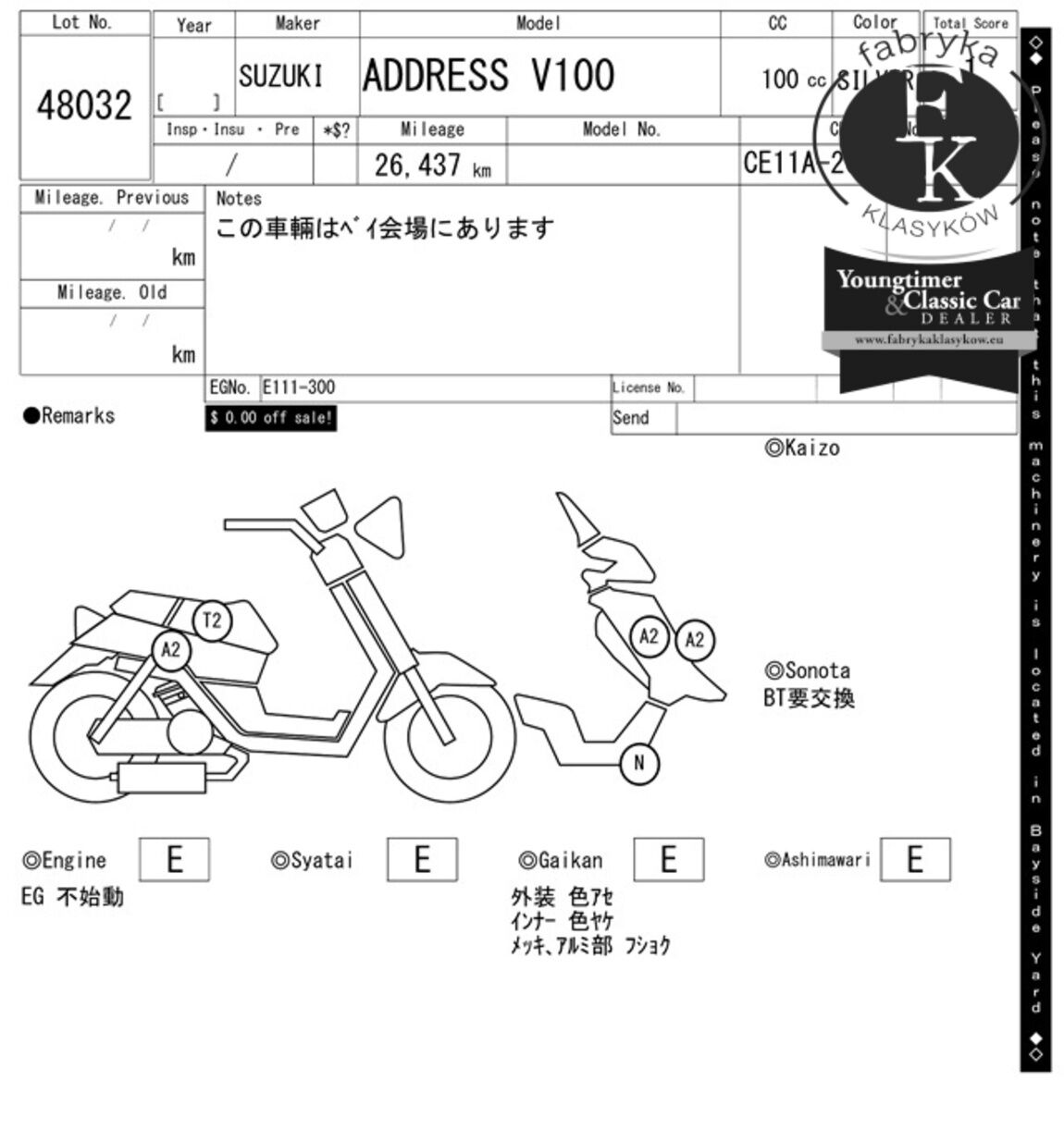 SUZUKI ADDRESS V100  - zdjęcie 8