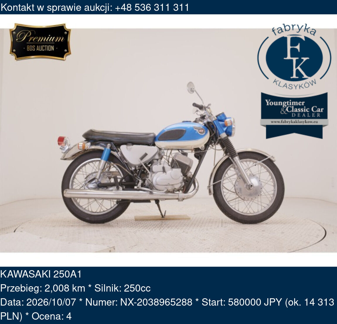 KAWASAKI 250A1  - zdjęcie 2