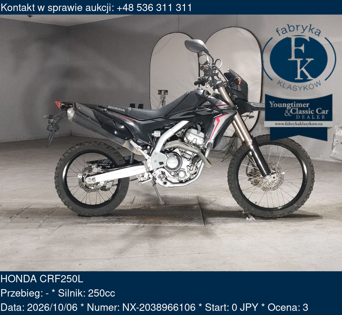 HONDA CRF250L  - zdjęcie 2