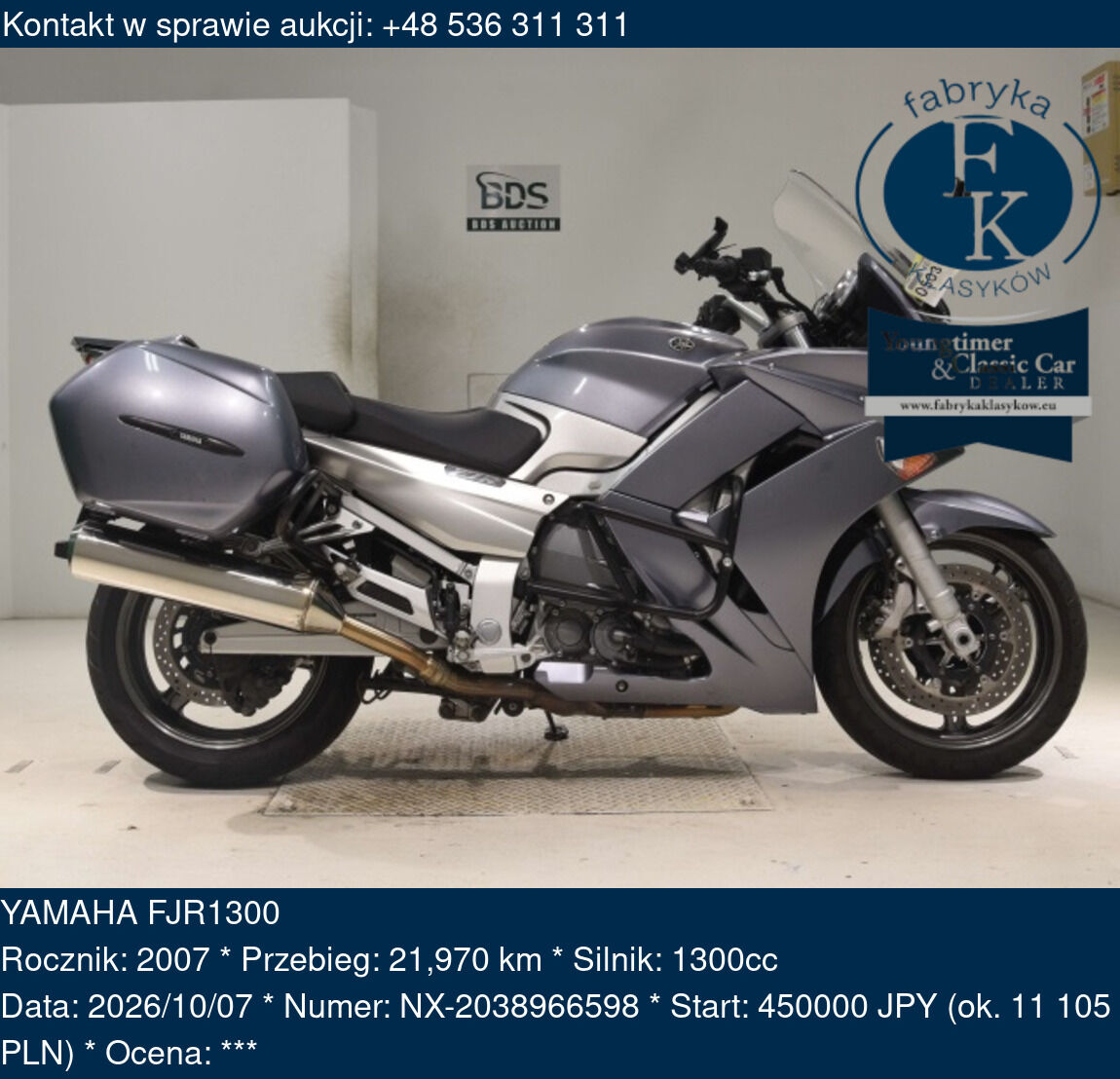 YAMAHA FJR1300 2007 - zdjęcie 2