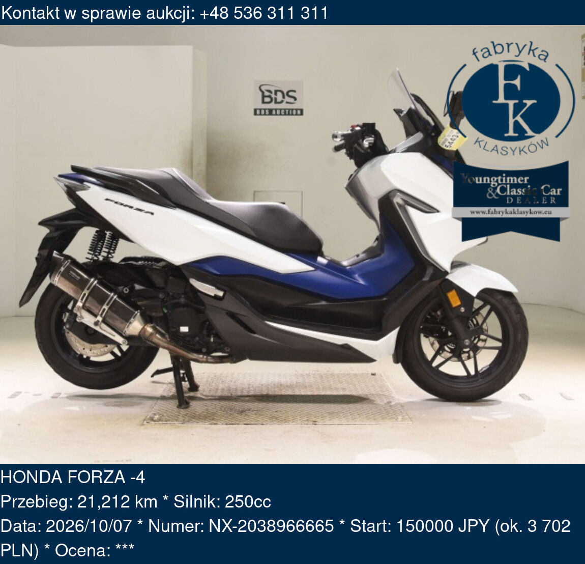 HONDA FORZA -4  - zdjęcie 2