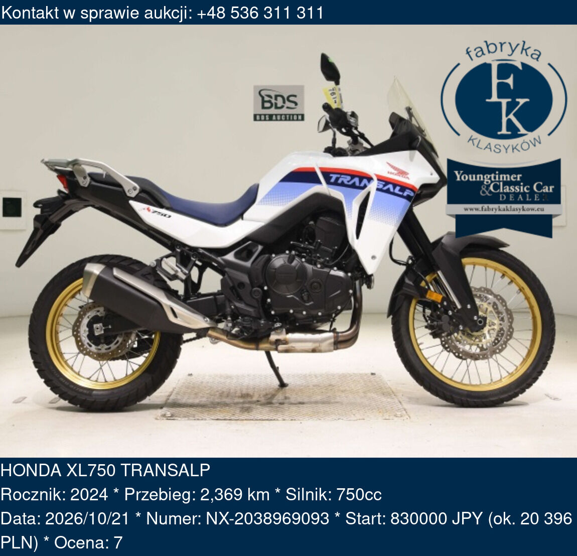 HONDA XL750 TRANSALP 2024 - zdjęcie 2