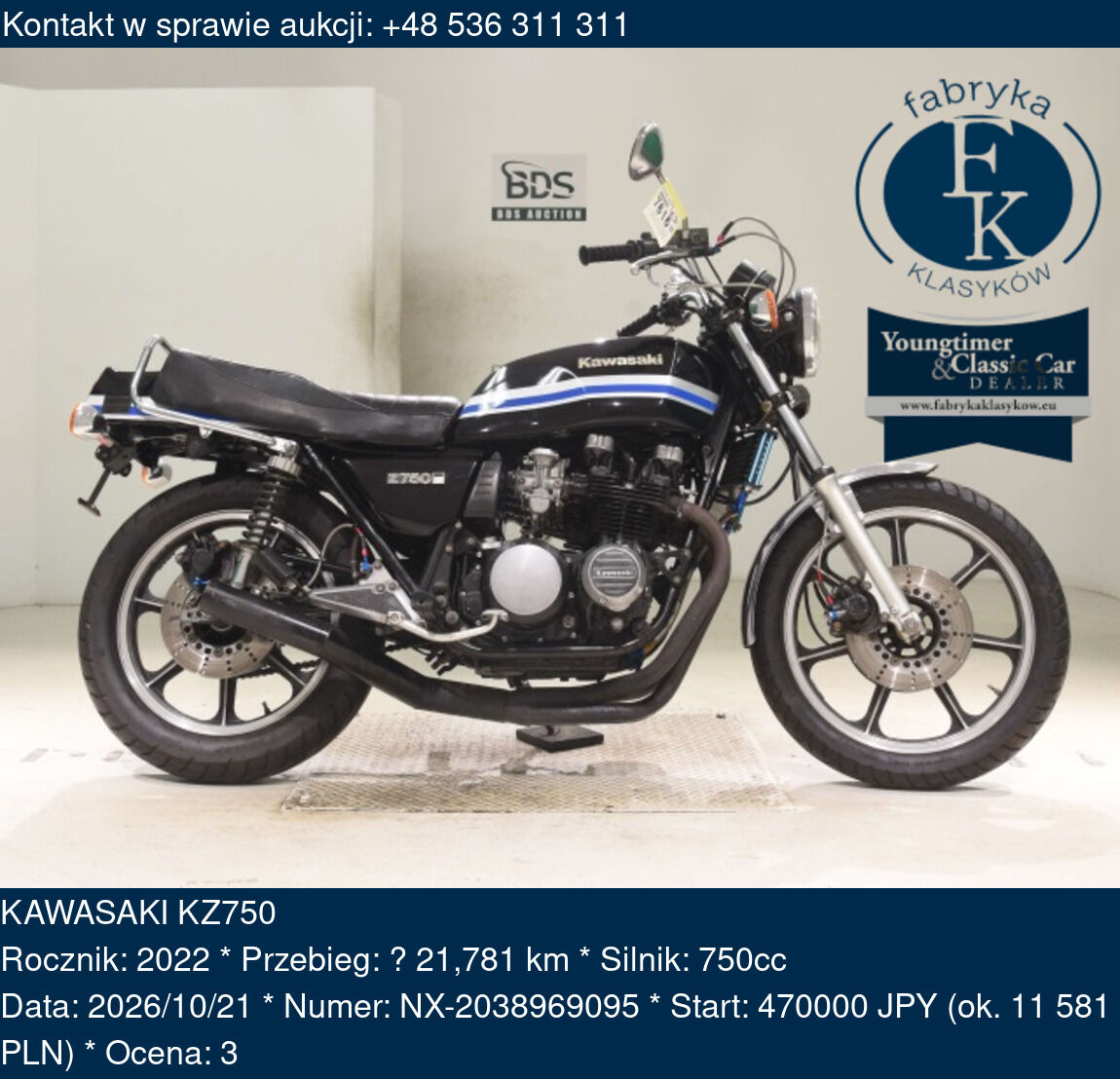 KAWASAKI KZ750 2022 - zdjęcie 2