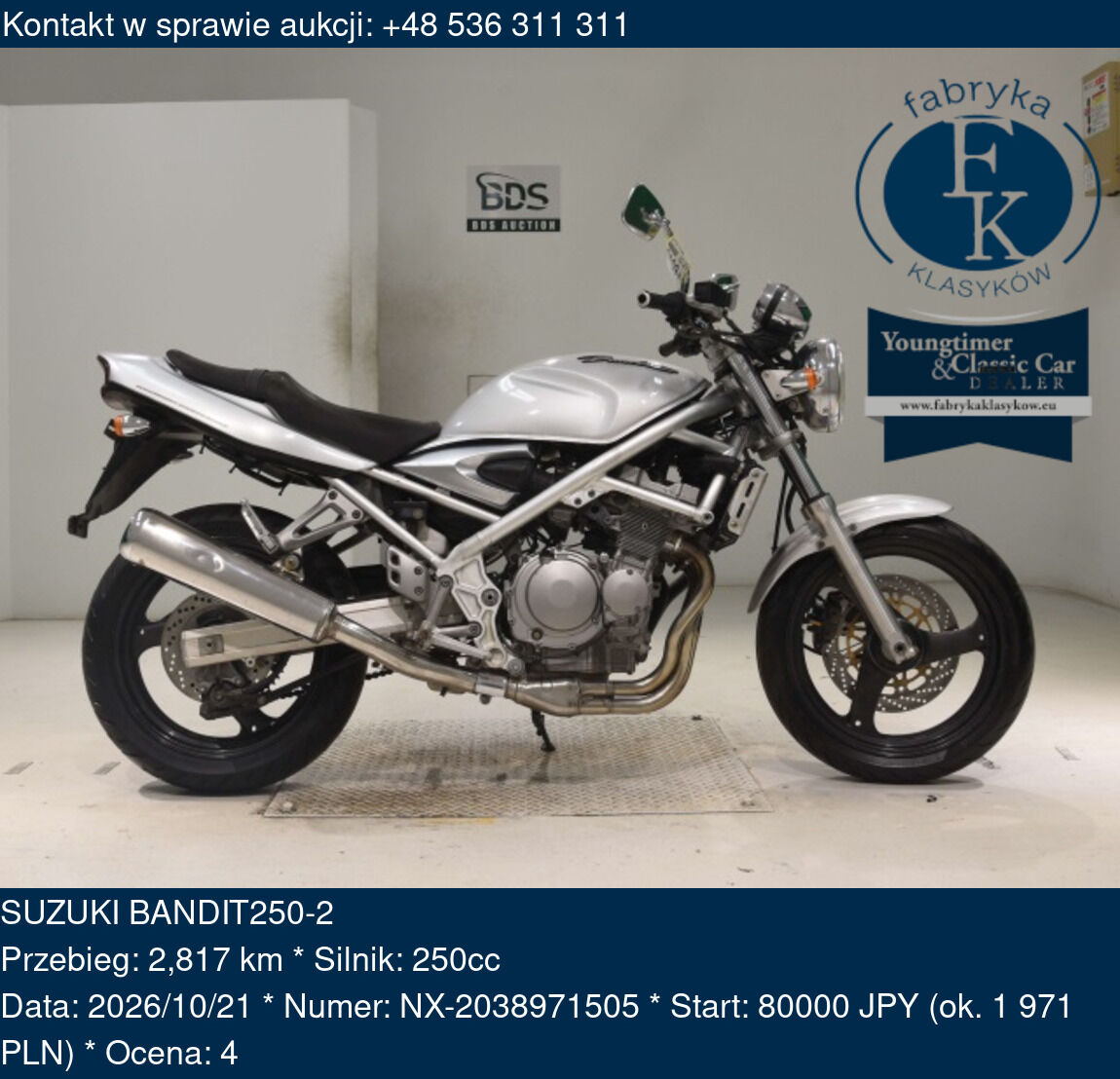 SUZUKI BANDIT250-2 - zdjęcie 2