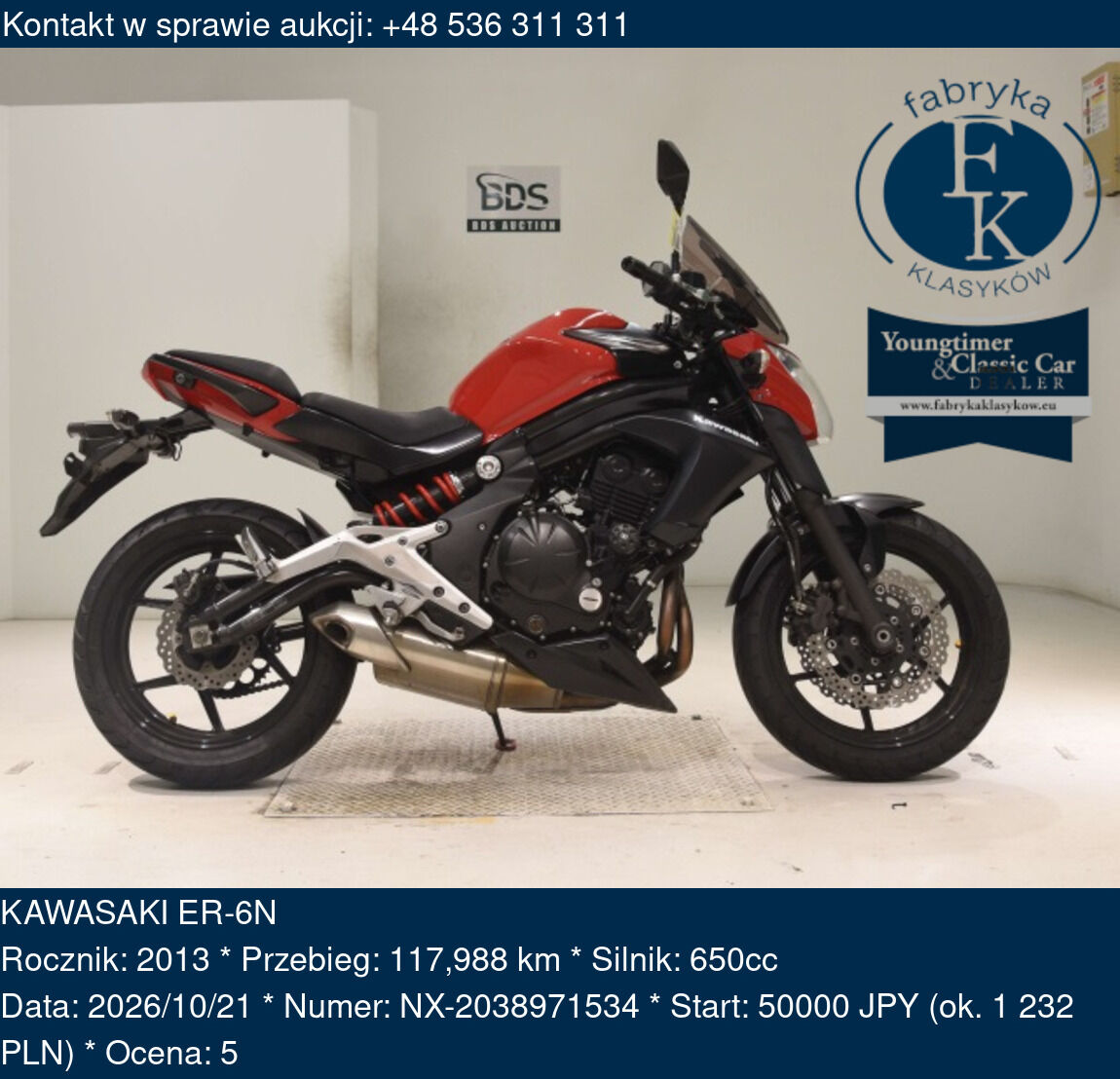 KAWASAKI ER-6N 2013 - zdjęcie 2