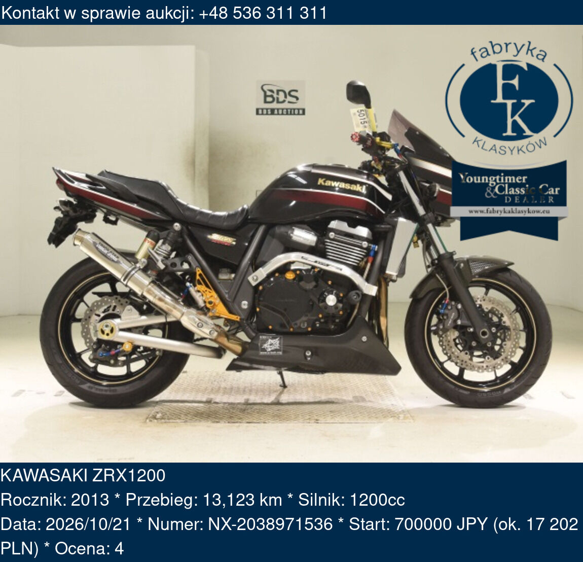 KAWASAKI ZRX1200 2013 - zdjęcie 2