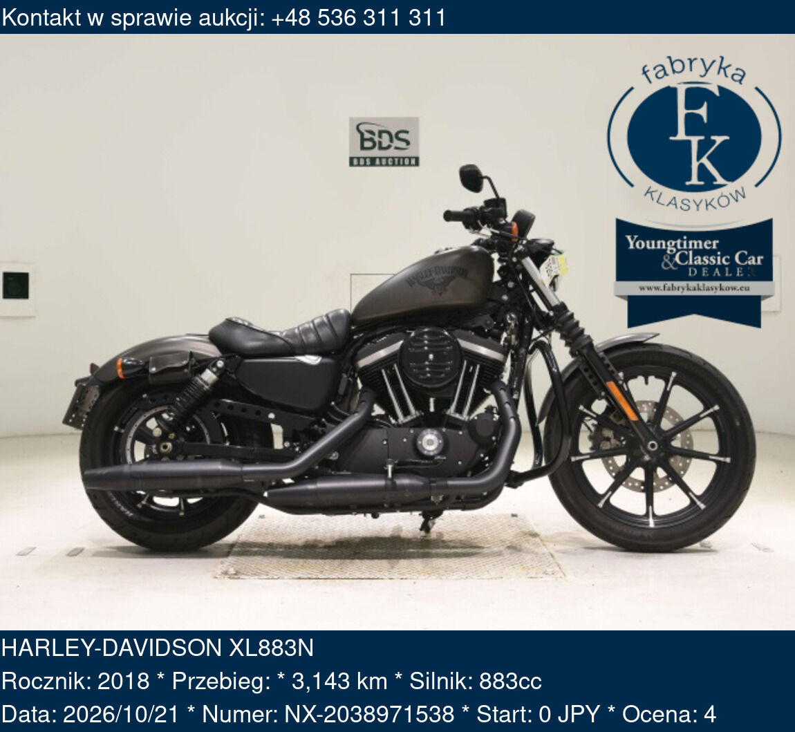 HARLEY-DAVIDSON XL883N 2018 - zdjęcie 2
