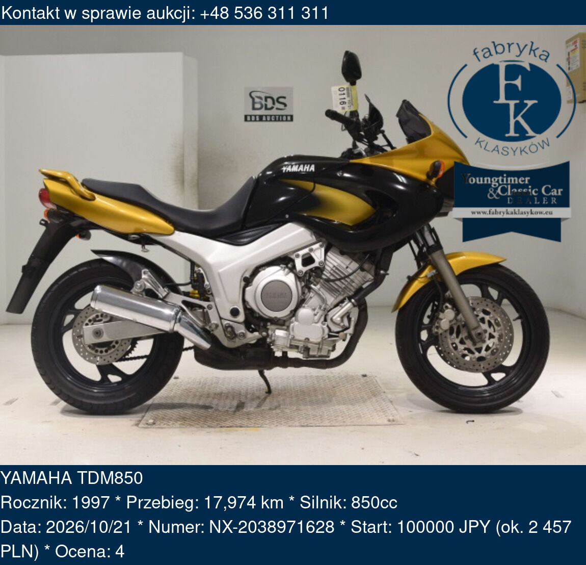 YAMAHA TDM850 1997 - zdjęcie 2